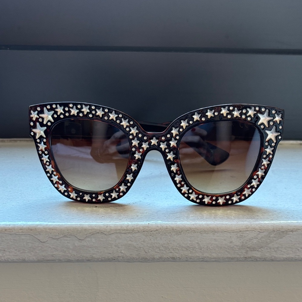 Starry Black and White Sunglasses